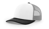 Richardson 112 Snapback Trucker Cap White/ Aluminum/ Black OSFM Caps