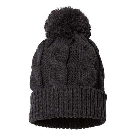 Richardson Chunk Twist Cuffed Beanie - Richardson 141R Heather Charcoal One Size Beanies