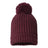 Richardson Chunky Cable Beanie - Richardson 143R Burgundy One Size Beanies