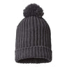Richardson Chunky Cable Beanie - Richardson 143R Heather Charcoal One Size Beanies