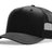 Richardson Five Panel Champ Trucker - Richardson 112FPC Black Adjustable Caps