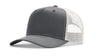 Richardson Five Panel Champ Trucker - Richardson 112FPC Charcoal/Ice Grey Adjustable Caps