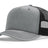 Richardson Five Panel Champ Trucker - Richardson 112FPC Heather Grey/Black Adjustable Caps