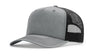 Richardson Five Panel Champ Trucker - Richardson 112FPC Heather Grey/Black Adjustable Caps