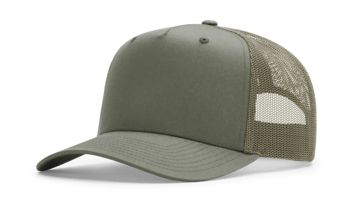 Richardson Five Panel Champ Trucker - Richardson 112FPC Loden Adjustable Caps
