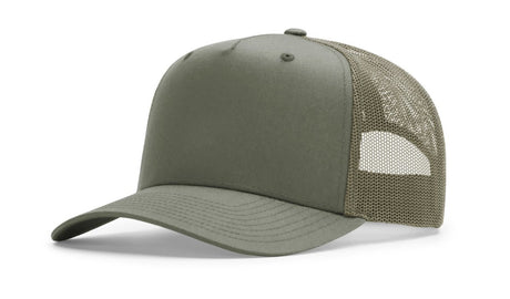 Richardson Five Panel Champ Trucker - Richardson 112FPC Loden Adjustable Caps