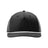 Richardson Five Panel Classic Rope Cap - Richardson 258 Black/ White Adjustable Caps