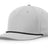 Richardson Five Panel Classic Rope Cap - Richardson 258 Light Grey/Black Adjustable Caps