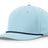 Richardson Five Panel Classic Rope Cap - Richardson 258 Soft Blue/Navy Adjustable Caps