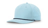 Richardson Five Panel Classic Rope Cap - Richardson 258 Soft Blue/Navy Adjustable Caps