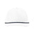 Richardson Five Panel Classic Rope Cap - Richardson 258 White/ Navy Adjustable Caps