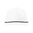 Richardson Five Panel Classic Rope Cap - Richardson 258 White/Black Adjustable Caps