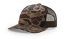 Richardson Five - Panel Printed Trucker Cap - Richardson 112PFP Bark Duck Camo/ Brown Adjustable Caps