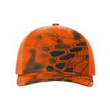 Richardson Five - Panel Printed Trucker Cap - Richardson 112PFP Blaze Duck Camo/ Blaze Adjustable Caps