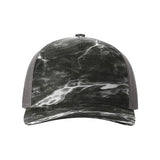 Richardson Five - Panel Printed Trucker Cap - Richardson 112PFP Blaze Duck Camo/ Blaze Adjustable Caps