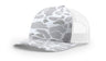 Richardson Five - Panel Printed Trucker Cap - Richardson 112PFP Blizzard Duck Camo/White Adjustable Caps