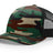 Richardson Five - Panel Printed Trucker Cap - Richardson 112PFP Green Camo/ Black Adjustable Caps