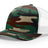 Richardson Five - Panel Printed Trucker Cap - Richardson 112PFP Green Camo/ White Adjustable Caps