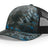 Richardson Five - Panel Printed Trucker Cap - Richardson 112PFP Kryptek Neptune/ Black Adjustable Caps