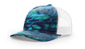 Richardson Five - Panel Printed Trucker Cap - Richardson 112PFP Kryptek Pontus/ White Adjustable Caps