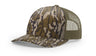 Richardson Five - Panel Printed Trucker Cap - Richardson 112PFP Mossy Oak Bottomland/ Loden Adjustable Caps