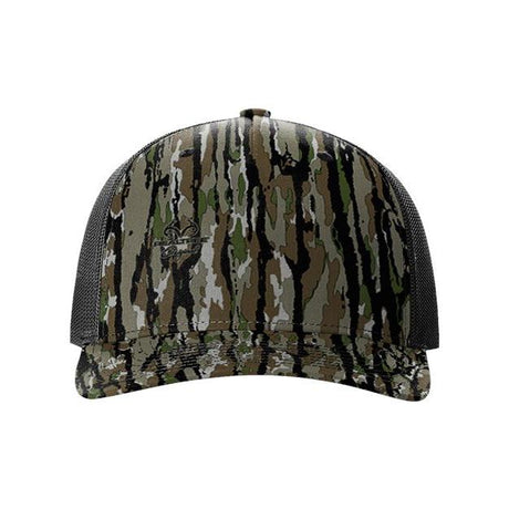 Richardson Five - Panel Printed Trucker Cap - Richardson 112PFP Realtree Escape/ Black Adjustable Caps