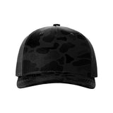 Richardson Five - Panel Printed Trucker Cap - Richardson 112PFP Realtree Escape/ Black Adjustable Caps