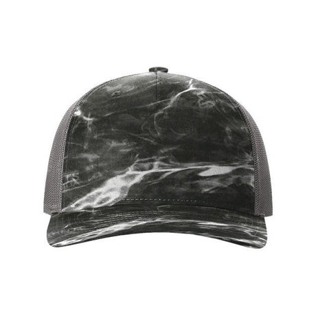 Richardson Five - Panel Printed Trucker Cap - Richardson 112PFP Realtree Escape/ Black Adjustable Caps