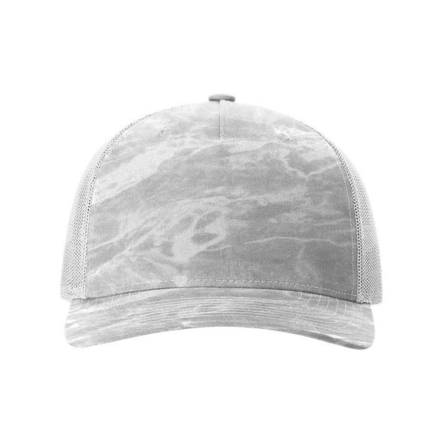 Richardson Five - Panel Printed Trucker Cap - Richardson 112PFP Realtree Escape/ Black Adjustable Caps