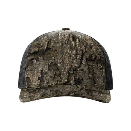 Richardson Five - Panel Printed Trucker Cap - Richardson 112PFP Realtree Escape/ Black Adjustable Caps