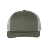 Richardson Five - Panel Trucker Cap - Richardson 112FP Beetle/ Quarry Adjustable Caps