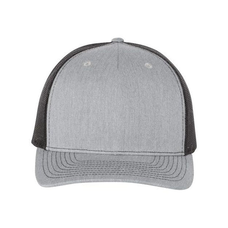 Richardson Five - Panel Trucker Cap - Richardson 112FP Pale Khaki/ Loden Green Adjustable Caps