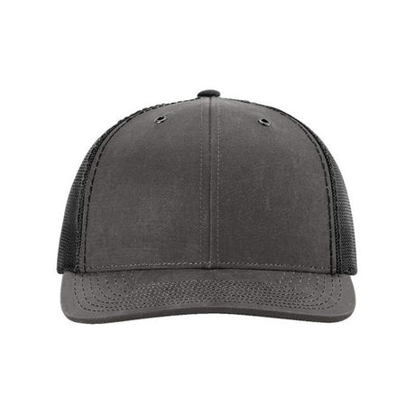 Richardson Fremont Trucker Cap - Richardson 112WF Charcoal/ Black Adjustable Hats