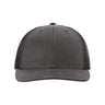 Richardson Fremont Trucker Cap - Richardson 112WF Charcoal/ Black Adjustable Hats