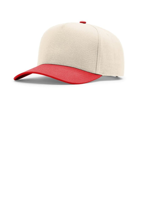 Richardson Full Fabric 5 - Panel Champ 323FPC - Richardson 323FPC Cream/ Cream/ Red OSFA Caps