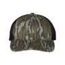 Richardson Garment Washed Printed Trucker Cap - Richardson 111P Mossy Oak Bottomland/ Black Adjustable Hats