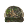 Richardson Garment Washed Printed Trucker Cap - Richardson 111P Mossy Oak Obsession/ Khaki Adjustable Hats