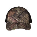 Richardson Garment Washed Printed Trucker Cap - Richardson 111P Shadow Grass Habitat/ Brown Adjustable Hats