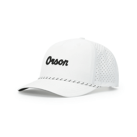 Richardson LASER PERF PERFORMANCE ROPE CAP - Richardson 355 Black/Black - Grey Adjustable Caps