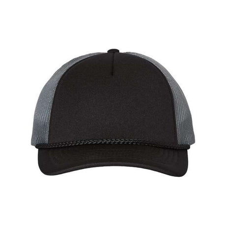 Richardson Low Pro Foamie Trucker Cap - Richardson 213 Black/ Charcoal/ Black Adjustable Caps