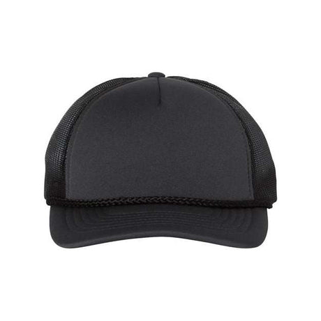 Richardson Low Pro Foamie Trucker Cap - Richardson 213 Charcoal/ Black/ Black Adjustable Caps