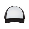 Richardson Low Pro Foamie Trucker Cap - Richardson 213 White/ Black/ Black Adjustable Caps