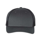 Richardson Low Pro Trucker Cap - Richardson 115 Charcoal/ Black M/L Caps