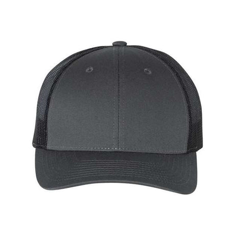 Richardson Low Pro Trucker Cap - Richardson 115 Charcoal/ Black M/L Caps
