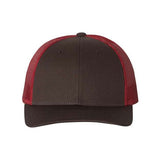 Richardson Low Pro Trucker Cap - Richardson 115 Coffee/ Claret M/L Caps