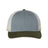 Richardson Low Pro Trucker Cap - Richardson 115 Heather Grey/ Birch/ Army M/L Caps