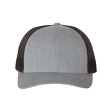 Richardson Low Pro Trucker Cap - Richardson 115 Heather Grey/ Dark Charcoal M/L Caps