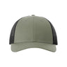 Richardson Low Pro Trucker Cap - Richardson 115 Loden Green/ Black M/L Caps