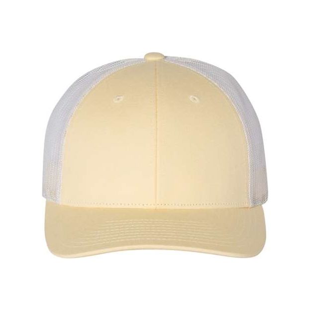 Richardson Low Pro Trucker Cap - Richardson 115 Pale Banana/ Birch M/L Caps