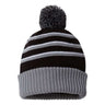 Richardson Pom Cuffed Beanie - Richardson 134 Black/ Grey/ White One Size Beanies